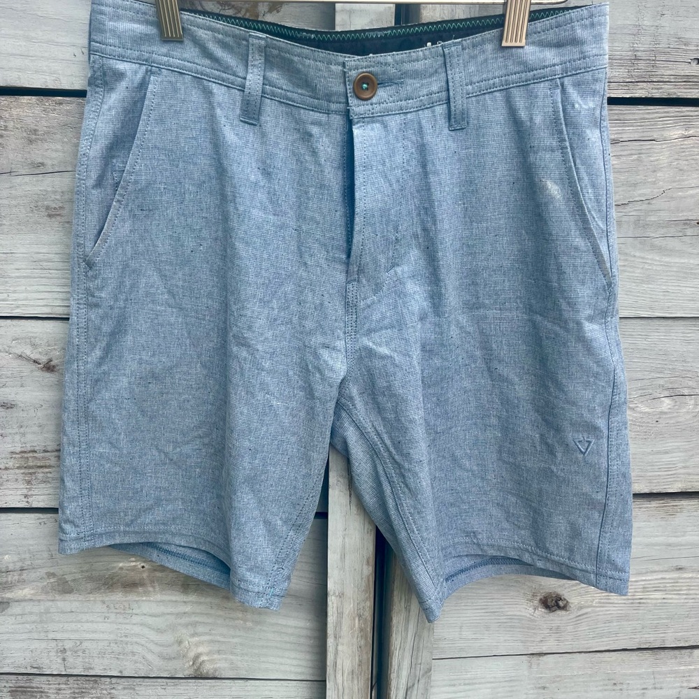 VISSLA Blue Flat Front Shorts Relaxed Fit *NEW